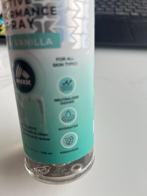 RBX Active Performance Spray Fresh Vanilla 8.1 oz all skin types SEALED NEW