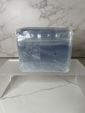 Clear Horizontal ID Badge Holder, Plastic, Standard Size, 50 Pieces - New Sealed
