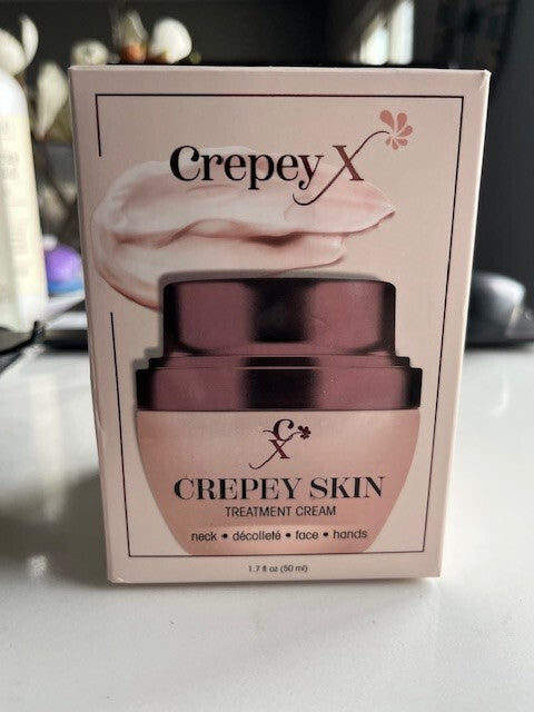 Crepey X Crepey Skin Treatment Cream Neck/Decollete/Face/Hands 1.7 oz SEALED