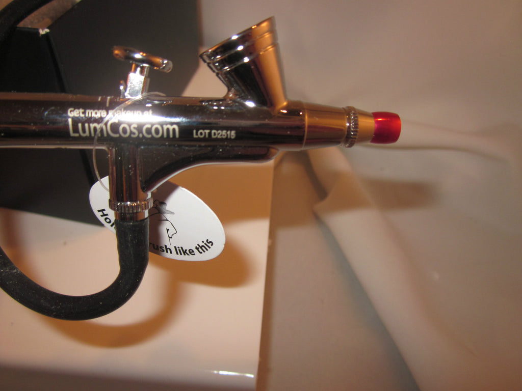 Luminess Air Airbrush PRO 3 Speed Black System&No Drip Pink Tip Stylus 7pc Fair 