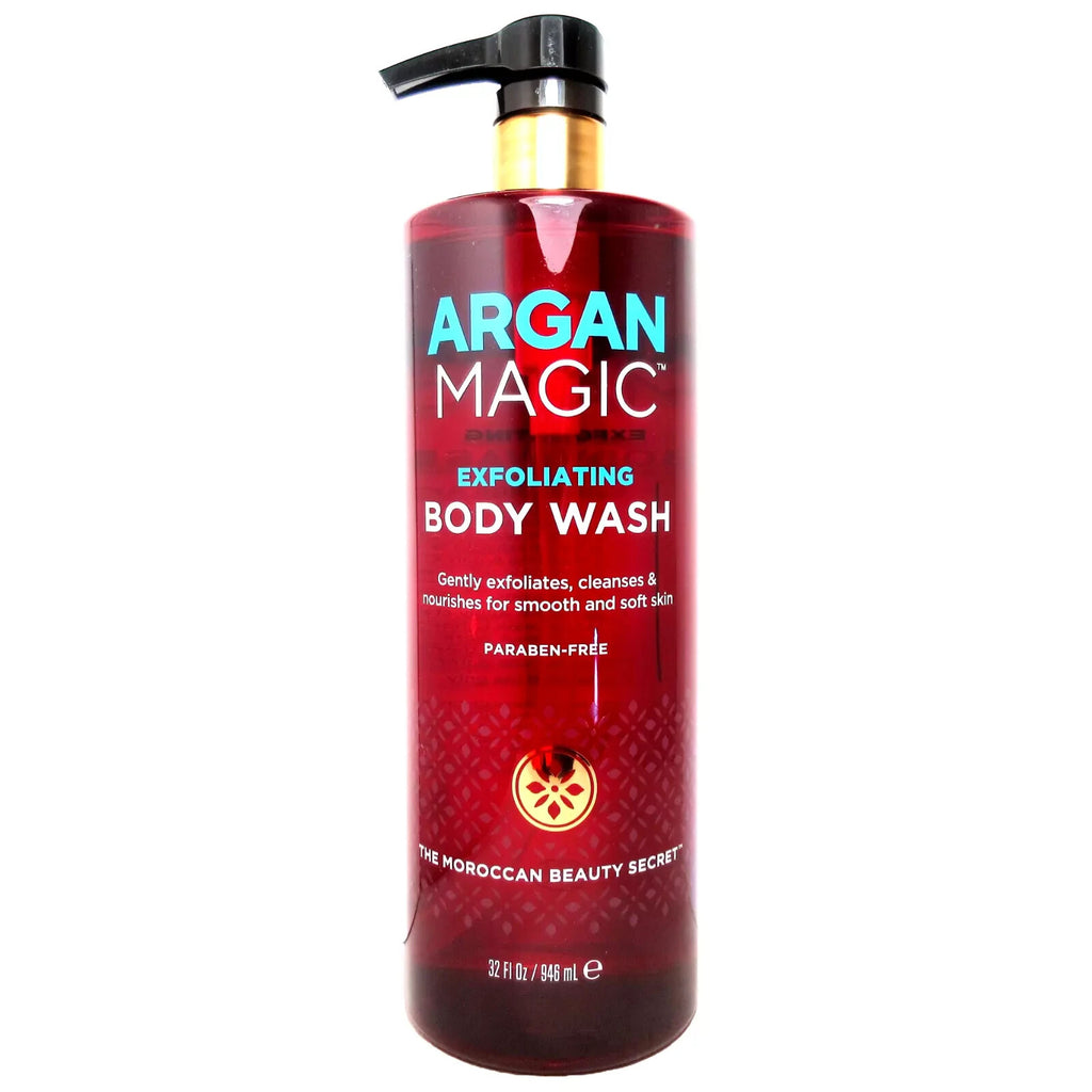 Argan Magic Exfoliating Body Wash Moroccan Beauty Secret 32oz Paraben Free NEW