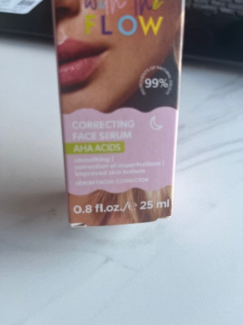 BodyBoom Go With The Flow Correcting Face Serum AHA Acid Skin Texture Treatment