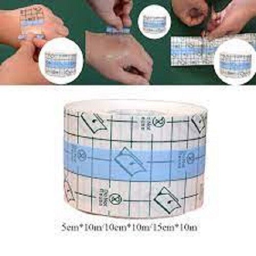 Transparent Stretch Adhesive Bandage Clear Dressing Tape For Shower Tattoos 2in