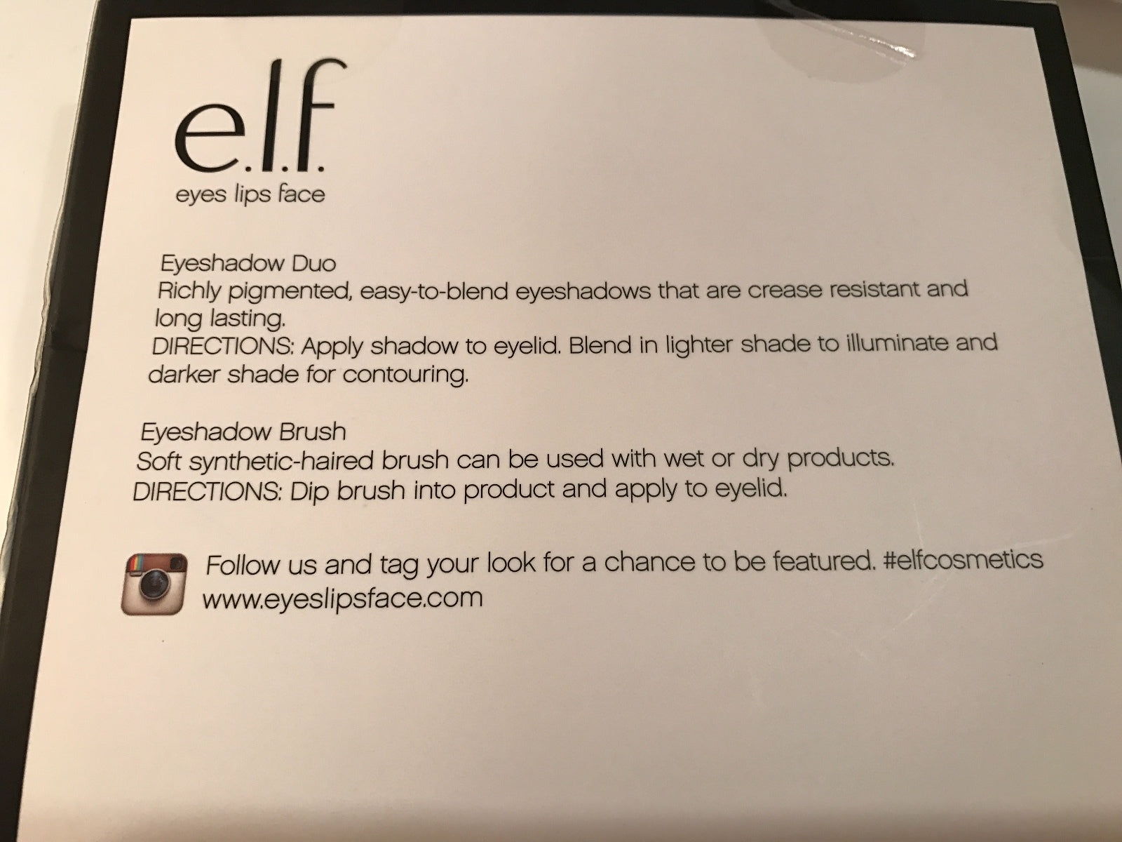 E.L.F. Day to Night Smokey Set 3 Eye shadow Duo and Brush elf Eyeshadow set 4pc