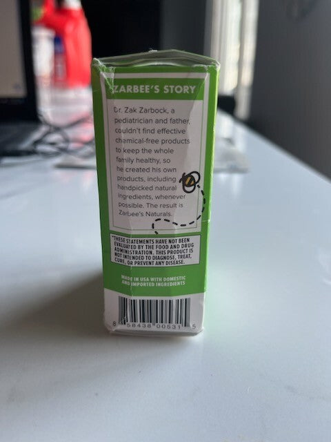 Zarbee's Naturals Baby Vitamin D Supplement Drops Strong Bones .47oz Exp 4/24