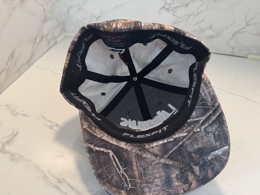 Lagoons Do It Better Fitted Hat Multicolor L-XL Embroidered Wood Camo Flexfit