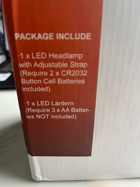 New Ozark Trail Outdoor Equipment 2-Piece FOX LED Lantern & Headlamp Set NIB