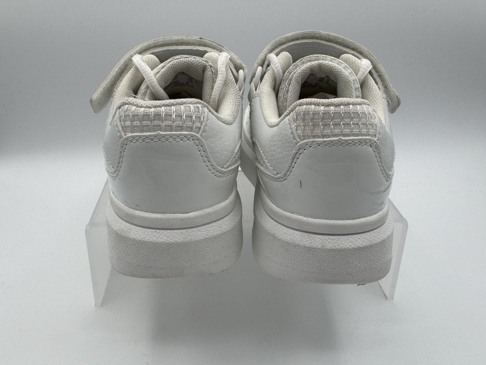 AND1 White Platform Court Big Girls Sneakers Shoes Size 13 Kids, White, Pre-own