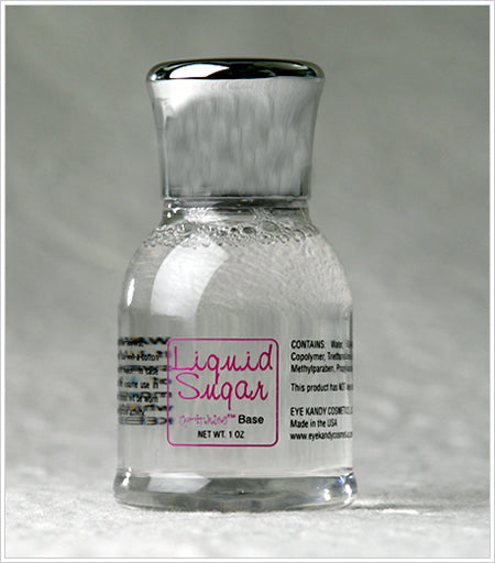Eye Kandy Liquid Sugar for Glitter & Minerals Sprinkles W/Pink Brush #2 & Bag