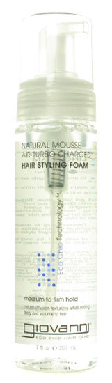 Giovanni Natural Mousse Air-Turbo Charged Hair Styling Foam 7 oz Mousse NO CAP