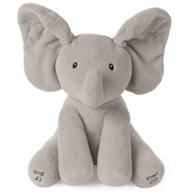 Baby Gund Flappy The Elephant Animated 11" Sing & Play Musical Plush Toy Pre-own